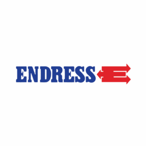 Logo rojo y azul Endress